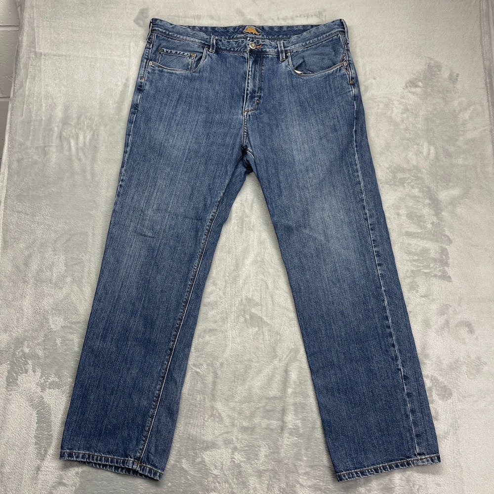 Tommy Bahama Jeans Mens 40/32 Blue Denim Streetwear Grunge Mid Rise Straight Leg